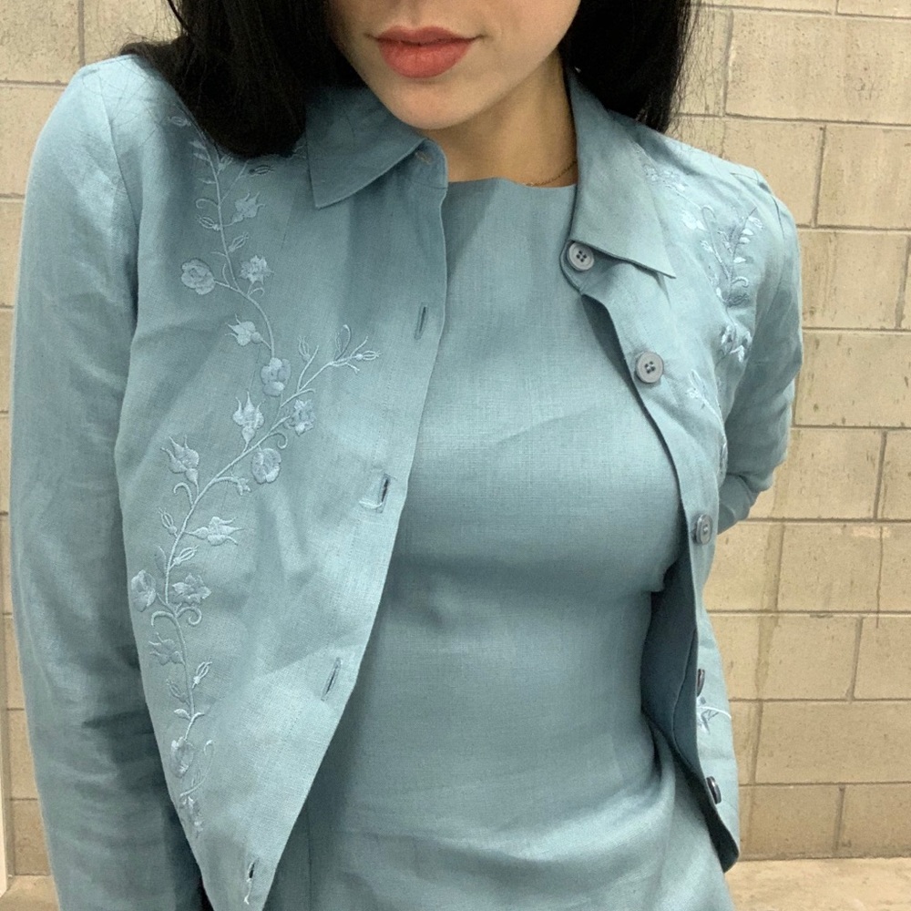 100% Irish Linen Matching Set 🕊